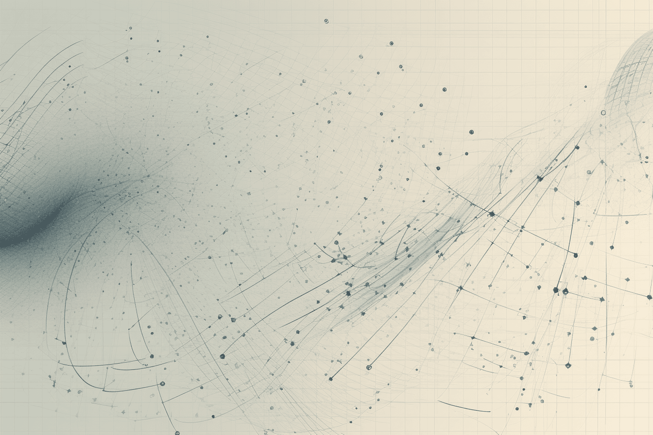 A wallpaper with a graph of complex mathematical equations, arranged in a minimalist and modern design.