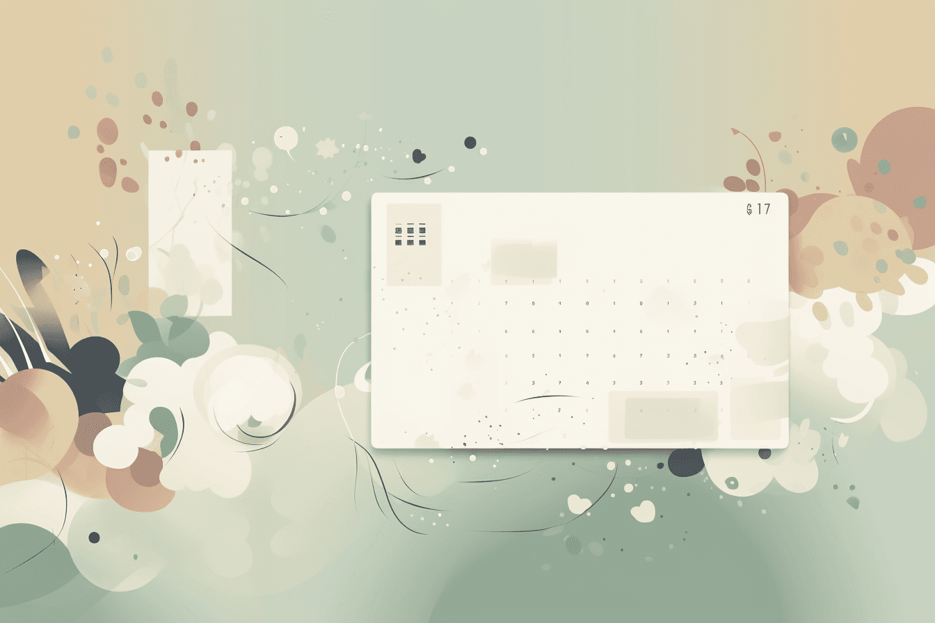 A wallpaper with a simple graphic of a digital calendar or to-do list, with space for notes and reminders.