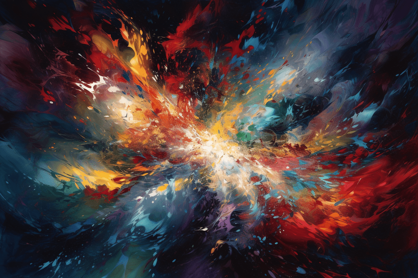 An abstract image of a star field, with bright colors and swirling patterns that represent the mystery and beauty of the cosmos.