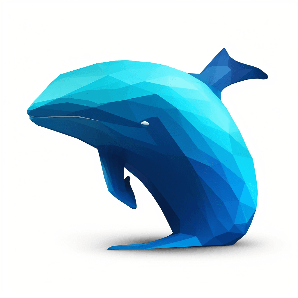 Blue whale as favicon