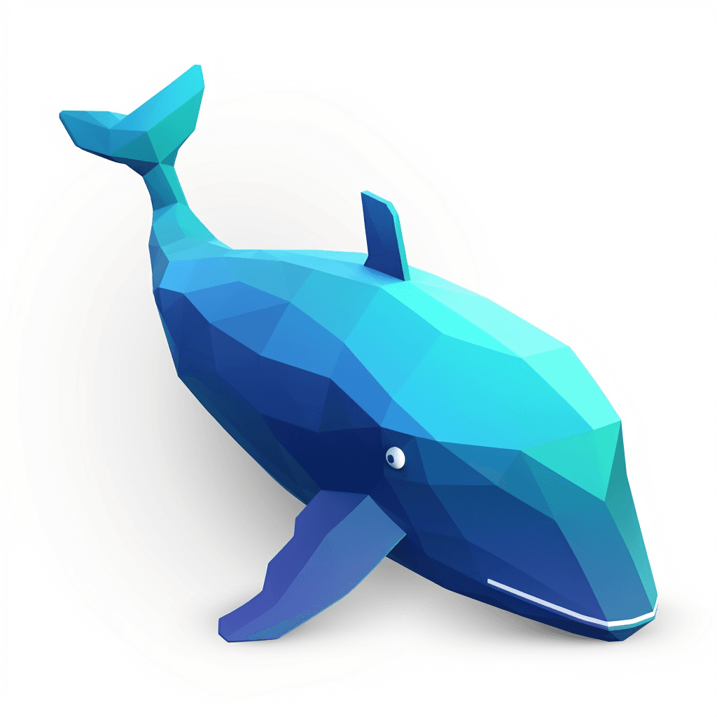 Blue whale as favicon