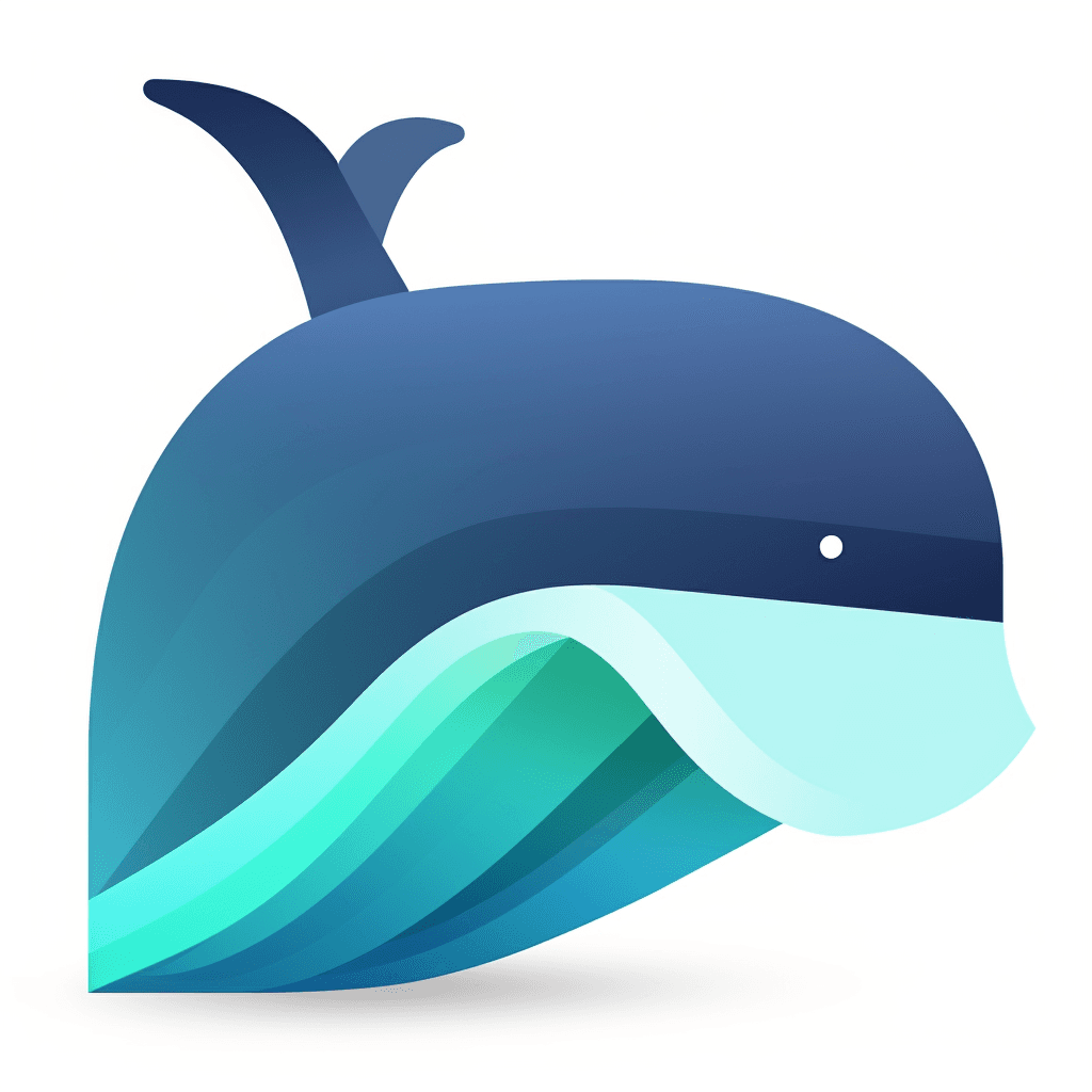 Blue whale as favicon