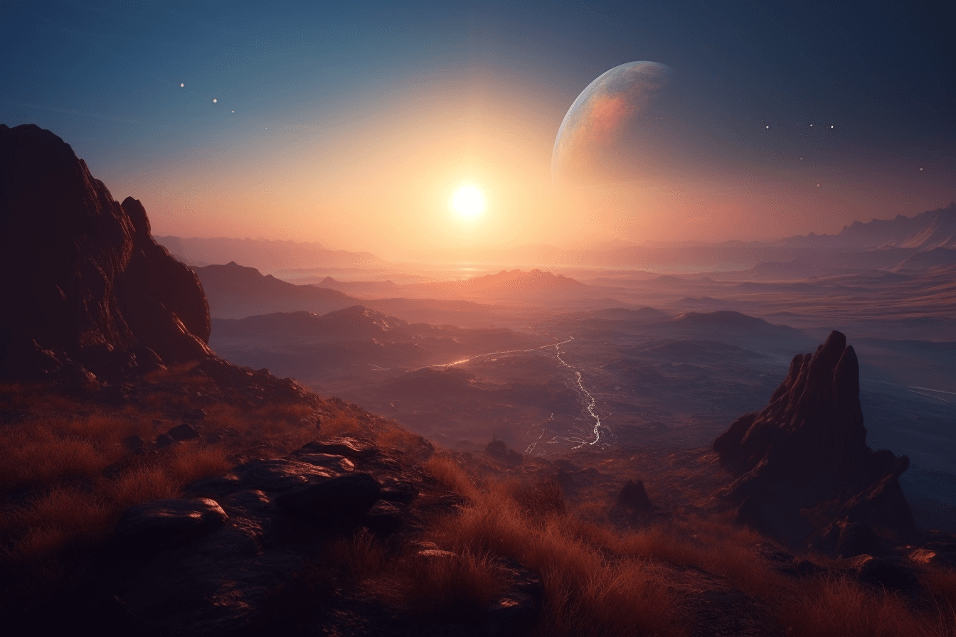 Sunrise on a distant planet